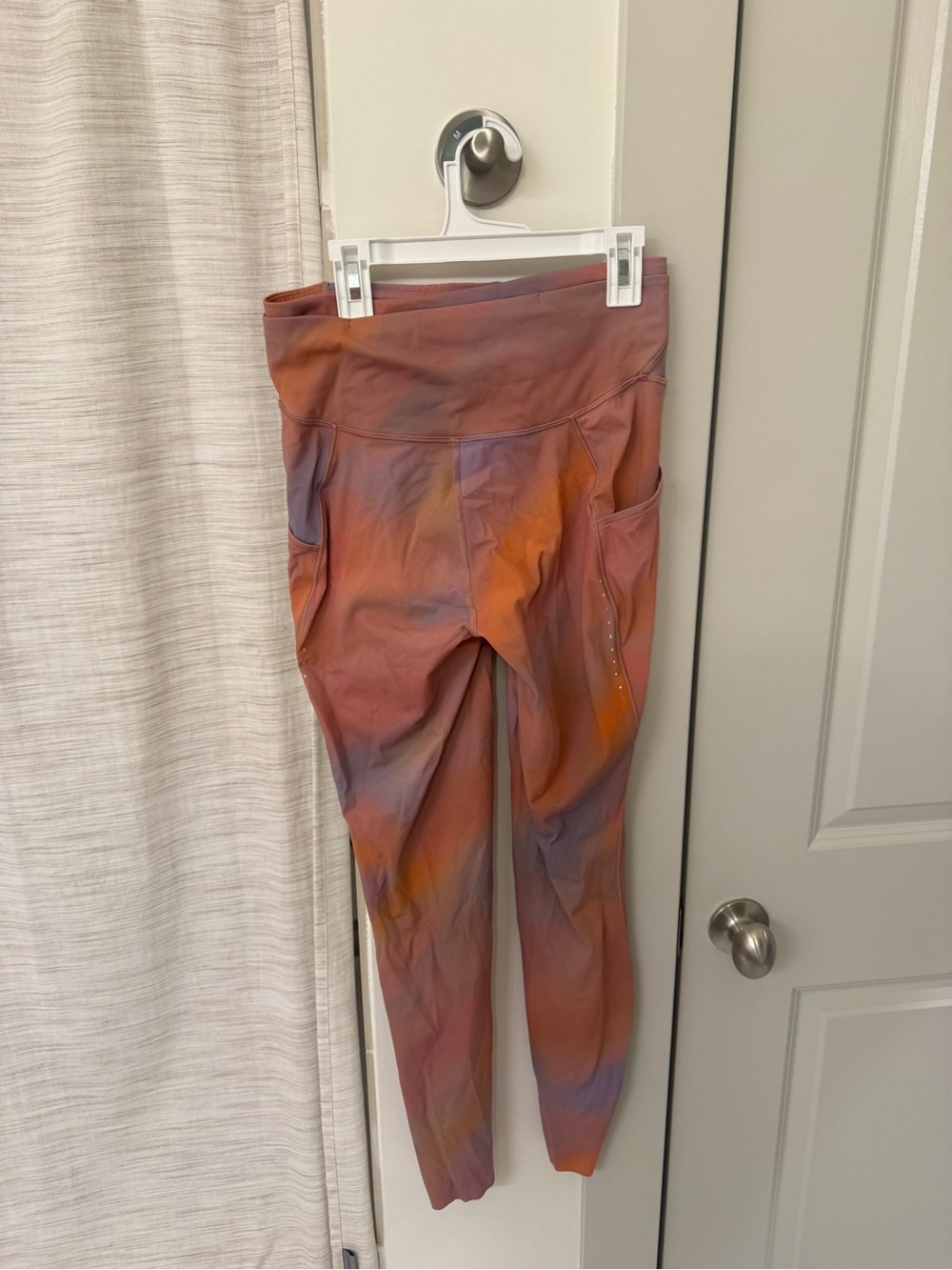 Tie-Dye Pocket Leggings - Orange Multi